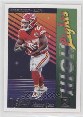 2018 Panini Donruss - Highlights #H-4 - Kareem Hunt