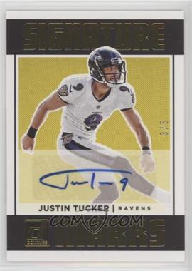 2018 Panini Donruss - Signature Marks - Yellow #SM-JTU - Justin Tucker /5