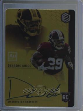 2018 Panini Elements - [Base] - Gold #82 - RPS Rookie Signatures - Derrius Guice /50