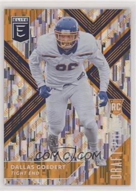 2018 Panini Elite Draft Picks - [Base] - Aspirations Orange Variation #125 - Draft Picks - Dallas Goedert