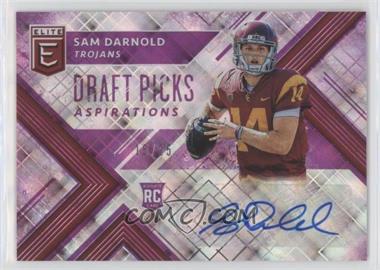 2018 Panini Elite Draft Picks - [Base] - Aspirations Purple Autographs #101 - Draft Picks - Sam Darnold /25