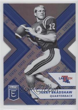 2018 Panini Elite Draft Picks - [Base] - Status Blue Die-Cut #91 - Terry Bradshaw /25