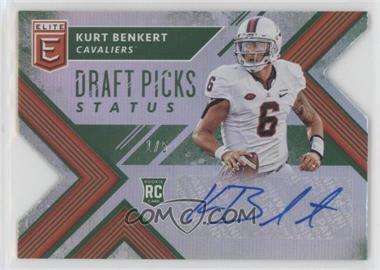 2018 Panini Elite Draft Picks - [Base] - Status Emerald Die-Cut Autographs #173 - Draft Picks - Kurt Benkert /5