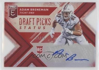 2018 Panini Elite Draft Picks - [Base] - Status Red Die-Cut Autographs #192 - Draft Picks - Adam Breneman /49