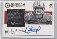 Rookie Cap Patch Autograph - Dante Pettis #/10