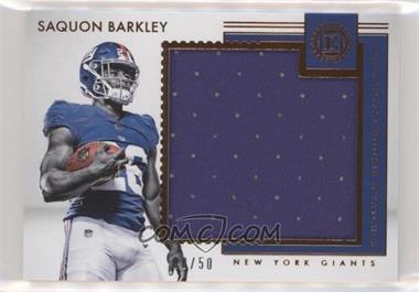 2018 Panini Encased - Substantial Rookie Swatches #SRS-SB - Saquon Barkley /50