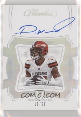 2018 Panini Flawless - Flawless Rookie Signatures - Silver #RCS-DW - Denzel Ward /20