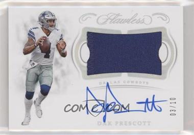 2018 Panini Flawless - Patch Autographs - Silver #PA-DP - Dak Prescott /10