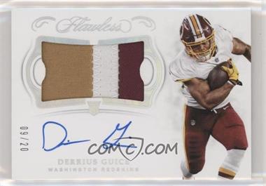 2018 Panini Flawless - Rookie Patch Autographs - Silver #RPA-DG - Derrius Guice /20