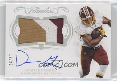 2018 Panini Flawless - Rookie Patch Autographs - Silver #RPA-DG - Derrius Guice /20
