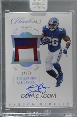 2018 Panini Flawless - Signature Gloves - Silver #SG-SB - Saquon Barkley /20 [Uncirculated]