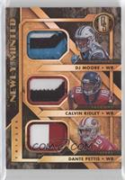 Calvin Ridley, Dante Pettis, DJ Moore #/49