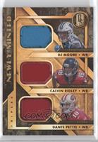 Calvin Ridley, Dante Pettis, DJ Moore #/199