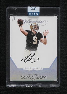 2018 Panini Honors - Recollection Collection Autographs #16F-BEDB - Drew Brees (2016 Flawless Benchmarks) /1 [Buyback]