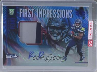 2018 Panini Illusions - [Base] - Trophy Collection Blue #134 - First Impressions Autograph Memorabilia - Rashaad Penny /100 [Uncirculated]