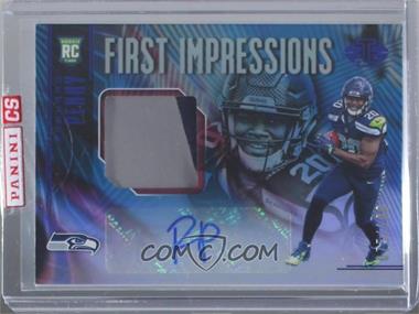 2018 Panini Illusions - [Base] - Trophy Collection Blue #134 - First Impressions Autograph Memorabilia - Rashaad Penny /100 [Uncirculated]