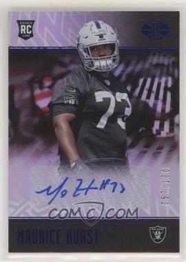 2018 Panini Illusions - [Base] - Trophy Collection Blue #175 - Rookie Signs - Maurice Hurst /100