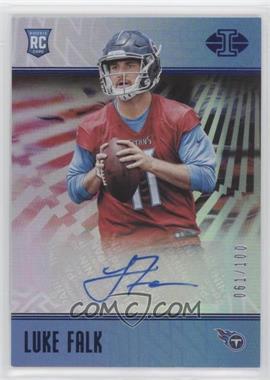 2018 Panini Illusions - [Base] - Trophy Collection Blue #189 - Rookie Signs - Luke Falk /100