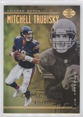 2018 Panini Illusions - [Base] - Trophy Collection Gold #41 - Mitchell Trubisky, Jim Harbaugh /499