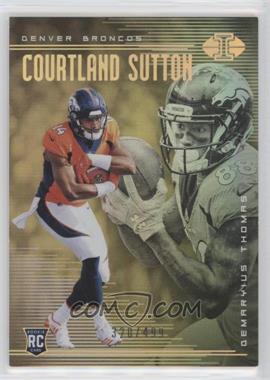 2018 Panini Illusions - [Base] - Trophy Collection Gold #6 - Courtland Sutton, Demaryius Thomas /499