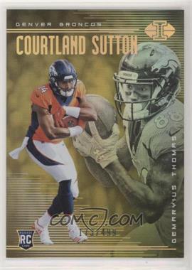 2018 Panini Illusions - [Base] - Trophy Collection Gold #6 - Courtland Sutton, Demaryius Thomas /499