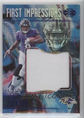 2018 Panini Illusions - First Impressions Memorabilia - Blue #FI-LJ - Lamar Jackson /100