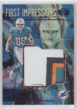 2018 Panini Illusions - First Impressions Memorabilia - Blue #FI-MK - Mike Gesicki /100