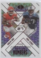 Eddie George, Kareem Hunt [EX to NM] #/99