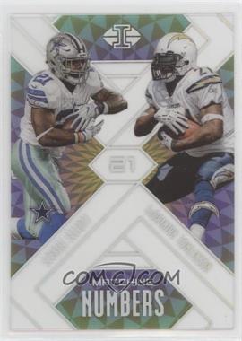 2018 Panini Illusions - Matching Numbers #13 - Ezekiel Elliott, LaDainian Tomlinson