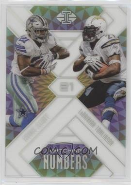 2018 Panini Illusions - Matching Numbers #13 - Ezekiel Elliott, LaDainian Tomlinson