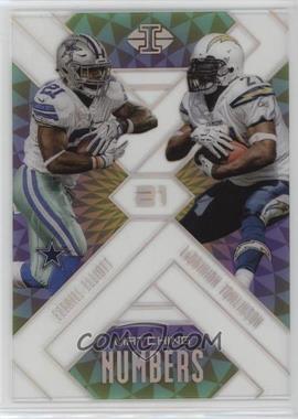 2018 Panini Illusions - Matching Numbers #13 - Ezekiel Elliott, LaDainian Tomlinson