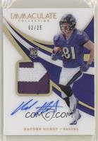 Rookie Patch Autographs - Hayden Hurst #/25