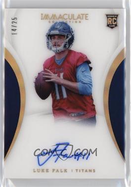 2018 Panini Immaculate Collection - [Base] - Gold #154 - Rookie Autographs - Luke Falk /25