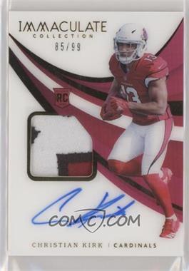 2018 Panini Immaculate Collection - [Base] #114 - Rookie Patch Autographs - Christian Kirk /99