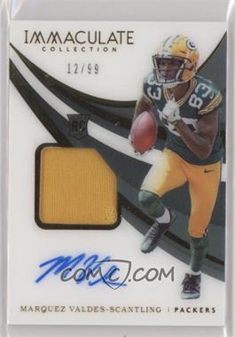 2018 Panini Immaculate Collection - [Base] #137 - Rookie Patch Autographs - Marquez Valdes-Scantling /99