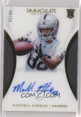 2018 Panini Immaculate Collection - [Base] #141 - Rookie Autographs - Marcell Ateman /99