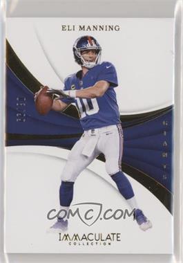 2018 Panini Immaculate Collection - [Base] #55 - Eli Manning /99