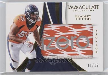 2018 Panini Immaculate Collection - Immaculate Gloves - Brand Logos #GL-5 - Bradley Chubb /15