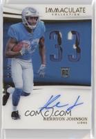 Kerryon Johnson #/33