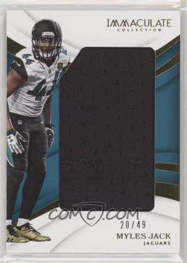 2018 Panini Immaculate Collection - Immaculate Standard - Jerseys #SD-62 - Myles Jack /49