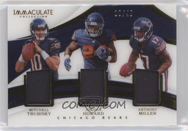 2018 Panini Immaculate Collection - Immaculate Triple Jerseys #TR-11 - Anthony Miller, Jordan Howard, Mitchell Trubisky /49