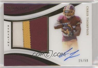 2018 Panini Immaculate Collection - Premium Patch Autographs #PP-CT - Chris Thompson /59