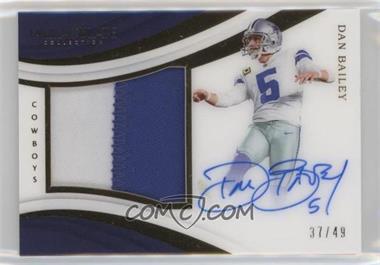 2018 Panini Immaculate Collection - Premium Patch Autographs #PP-DB - Dan Bailey /49