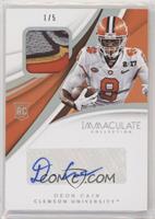 Immaculate Signature Rookie Patches - Deon Cain #/5