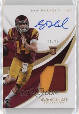 2018 Panini Immaculate Collection Collegiate - [Base] - Gold #102 - Rookie Patch Autographs - Sam Darnold /25
