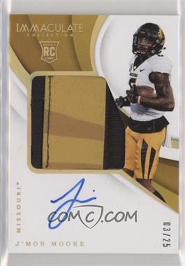 2018 Panini Immaculate Collection Collegiate - [Base] - Gold #145 - Immaculate Signature Rookie Patches - J'Mon Moore /25 [Noted]