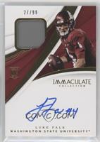 Immaculate Signature Rookie Patches - Luke Falk #/99