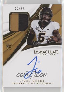 2018 Panini Immaculate Collection Collegiate - [Base] #145 - Immaculate Signature Rookie Patches - J'Mon Moore /99