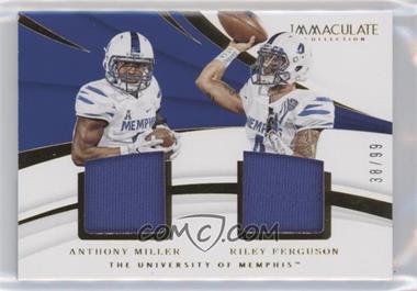 2018 Panini Immaculate Collection Collegiate - Combos #4 - Anthony Miller, Riley Ferguson /99