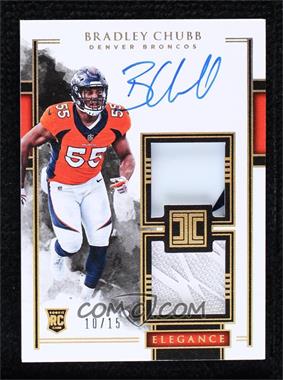 2018 Panini Impeccable - [Base] - Gold #103 - Elegance Rookie Helmet and Glove Autos - Bradley Chubb /15